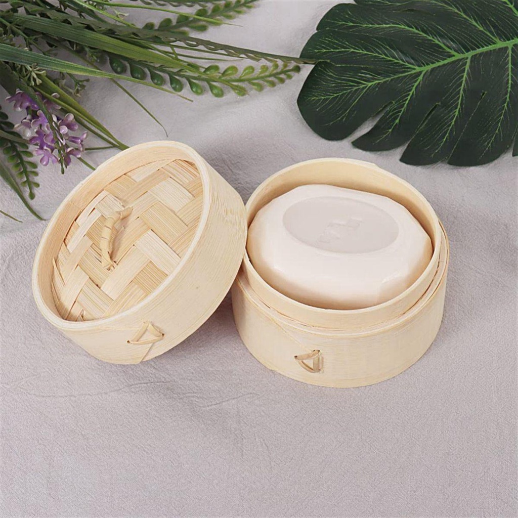 Khay Đựng Xà Phòng Bằng Tre Có Nắp Đậy Tiện Dụng Cho Nhà Bếp / Phòng Tắm