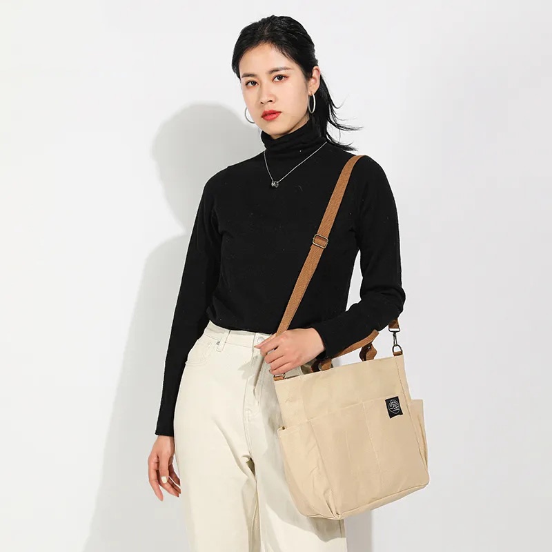 Túi vải Nhiều Ngăn Phong Cách Nhật Bản Cổ Điển kf019