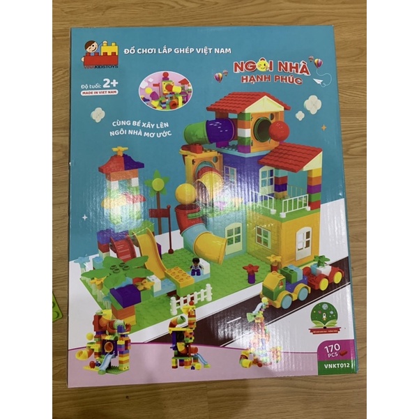 Xếp hình logo ngôi nhà hạnh phúc vinakidtoys