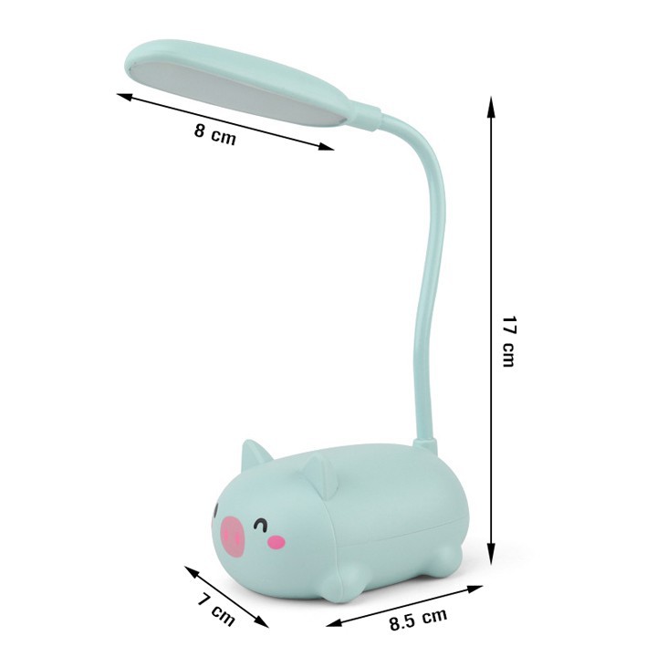 Đèn LED để bàn đèn học cho bé hình thú siêu cute  sạc pin tiện lợi (DLT06)