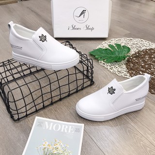 Giày slipon nữ da thật độn đế - TT012