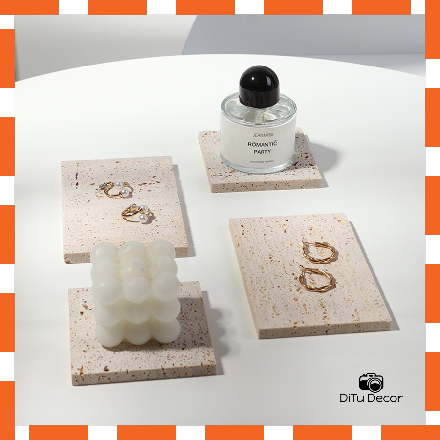 Miếng đá phụ kiện, giá đỡ trưng bày trang sức trang trí, chụp ảnh - DiTu Decor