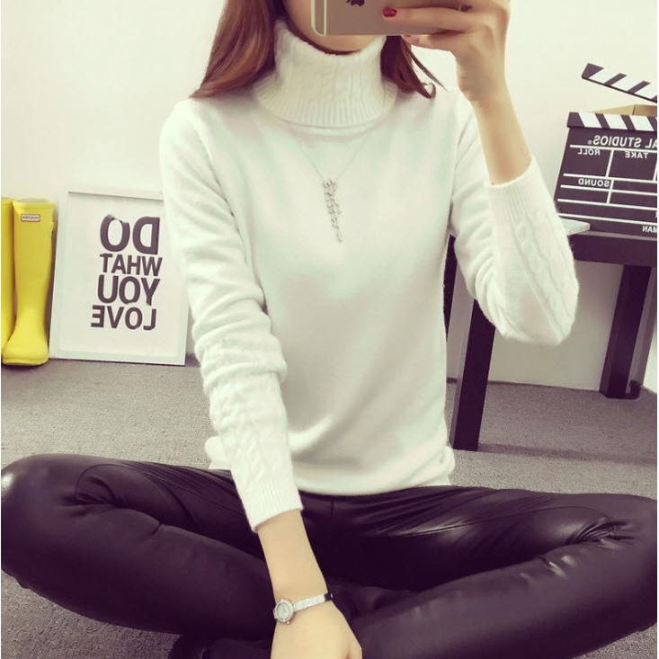 Áo len nữ CỔ LỌ siêu ấm, siêu mềm, áo len nữ cho mùa đông
