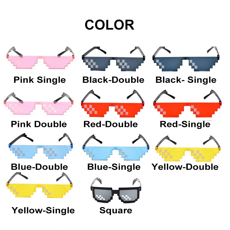 Kính mát thiết kế cá tính nhiều màu tùy chọn