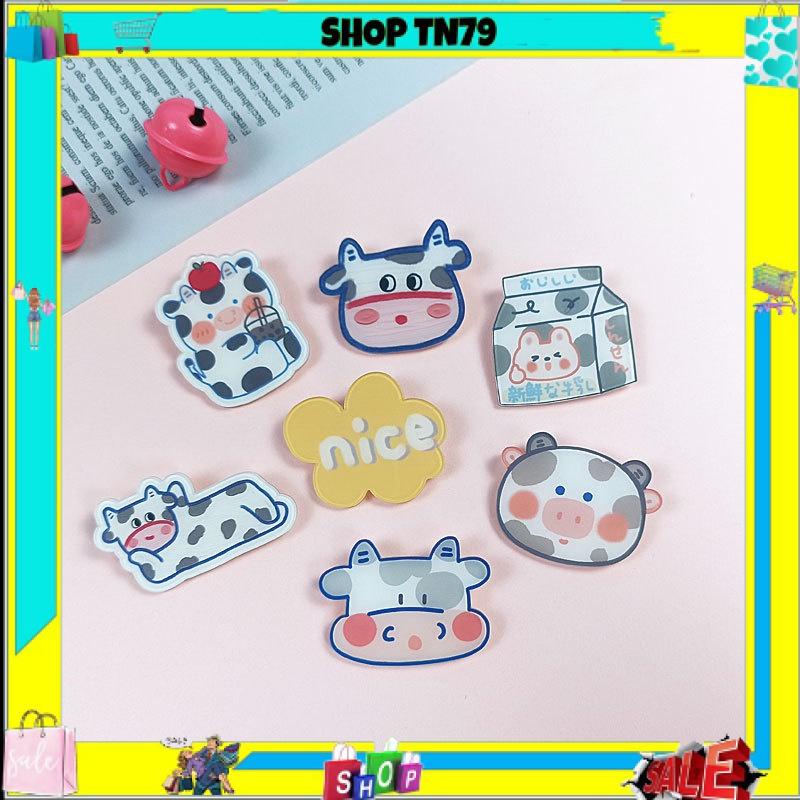 Pin cài balo sticker phụ kiện cài trang trí túi xách balo đáng yêu ngẫu nhiên SHOP-79