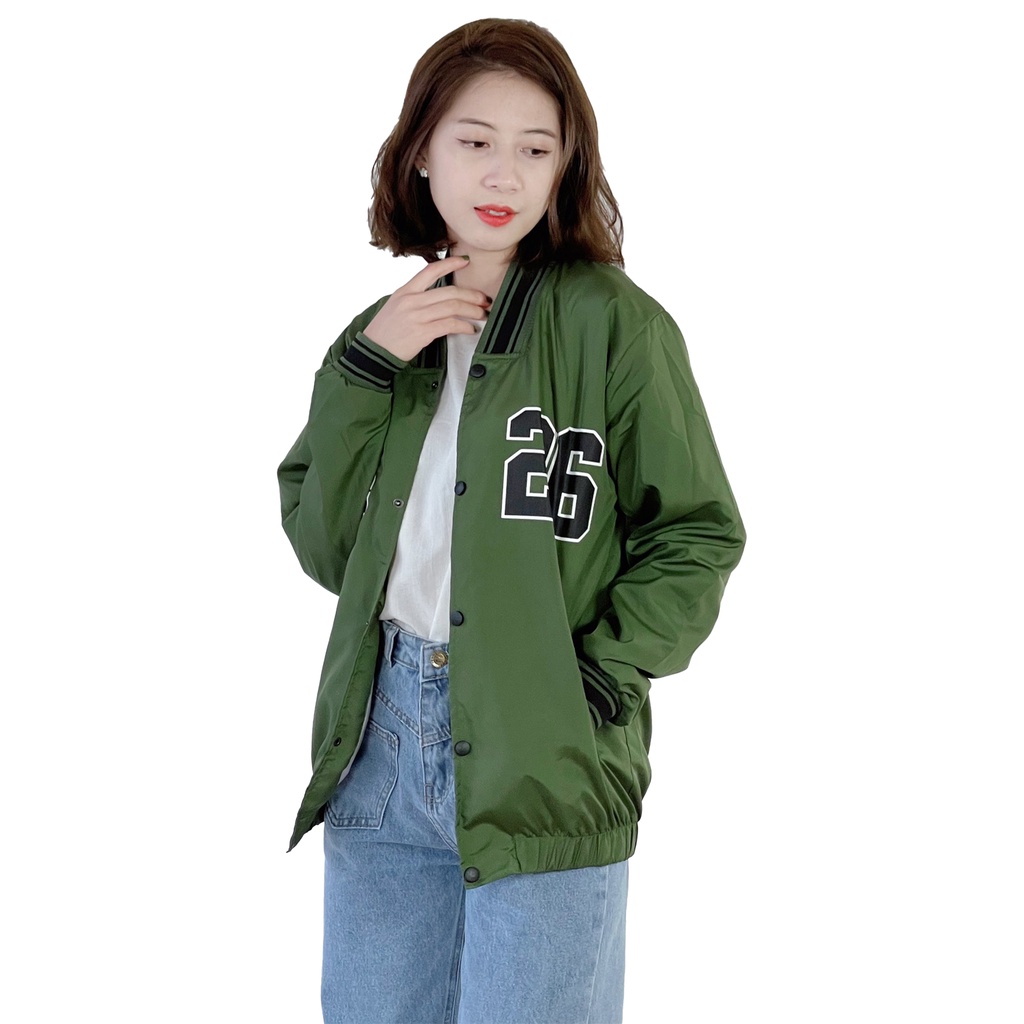 Áo khoác dù bomber nam nữ form rộng 4YOUNG BBLV10