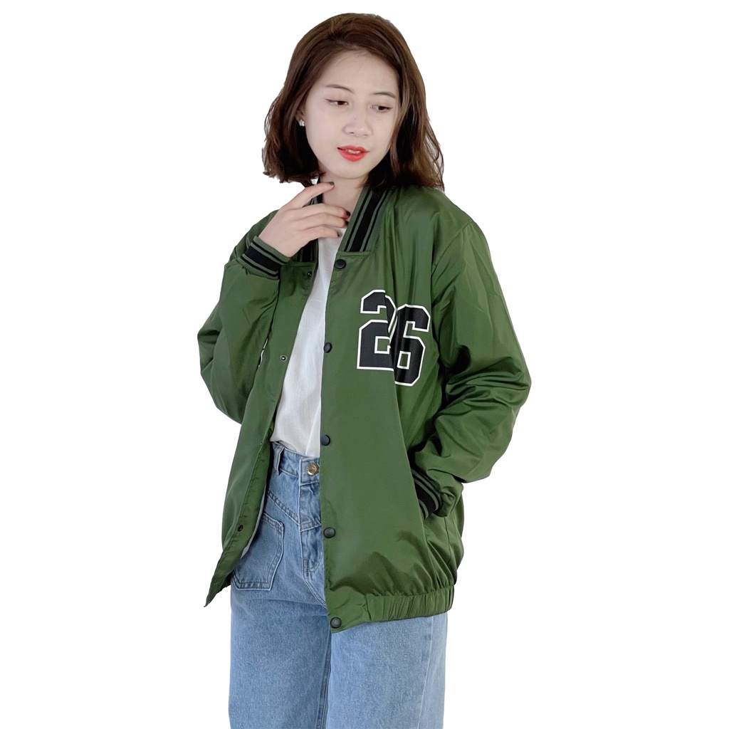 Áo khoác dù bomber nam nữ form rộng 4YOUNG BBLV10