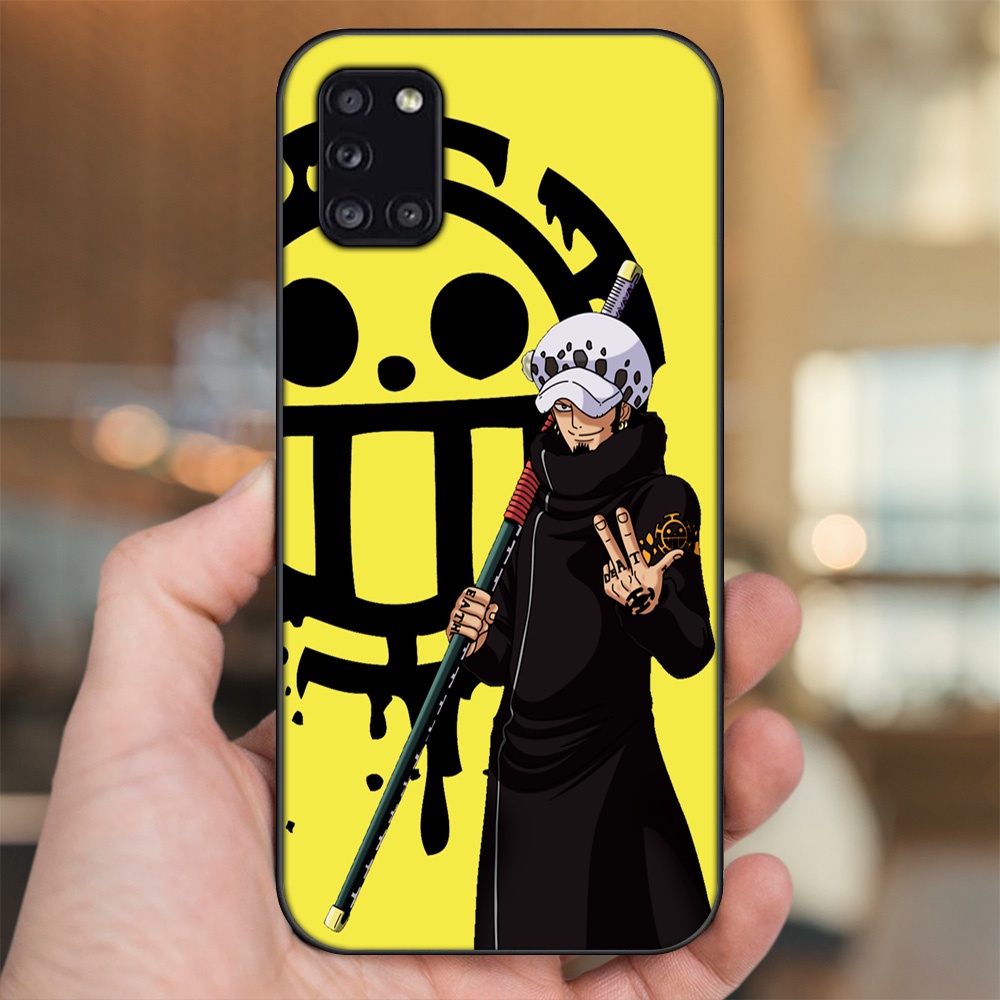 Ốp lưng Samsung A31 viền đen in hình Law One Piece