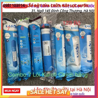 Combo 6 lõi lọc số 1,2,3,4,5,6 karofi 👉 bộ 6 lõi lọc nước karofi chính hãng