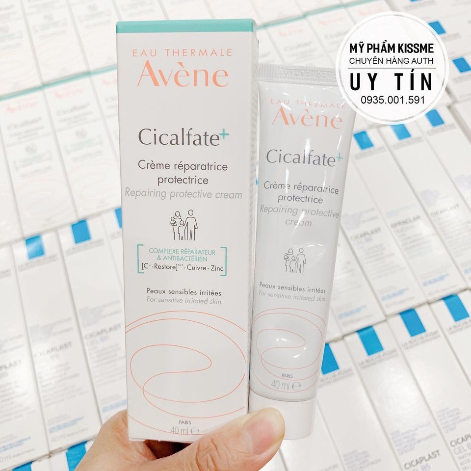 (CÓ BILL) Kem tái tạo hồi phục da Avene Cicalfate Repair Cream 40ml