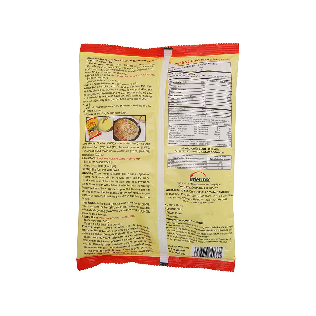 Bột Bánh Xèo Hương Xưa Trộn Sẵn Mikko 500g