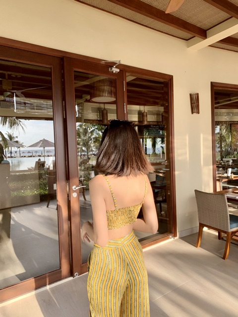 Set áo quần sọc