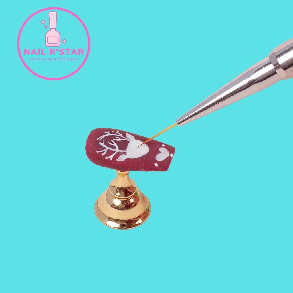 Cọ nét cán đá cao cấp 3 sizes  - Cọ vẽ nail chuyên dụng  NAIL R’STAR