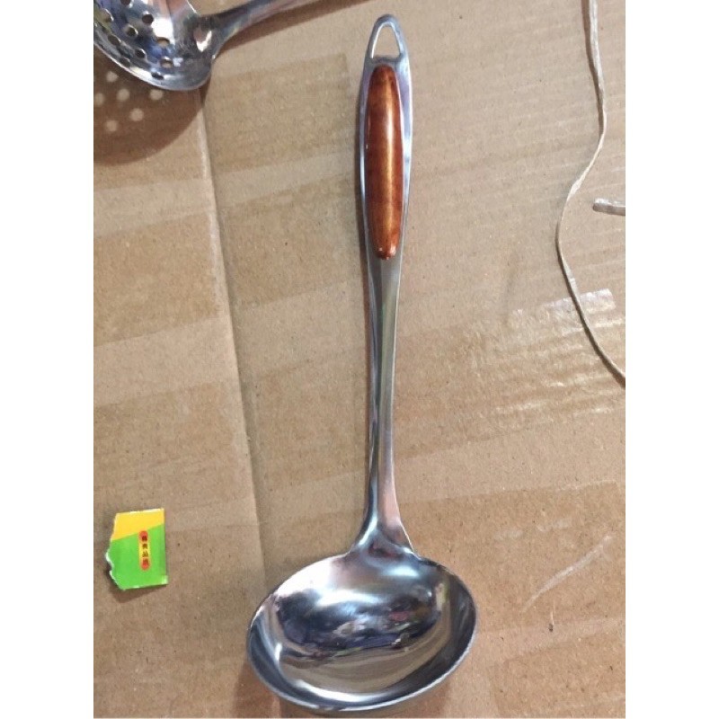 Môi nấu bếp cán ốp nâu 100% inox 304 to và bé chuẩn loại 1