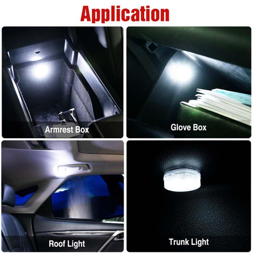 Đèn Cảm Ứng Ánh Sáng Ban Đêm Trang Trí Nội Thất Xe Hơi Bằng ABS