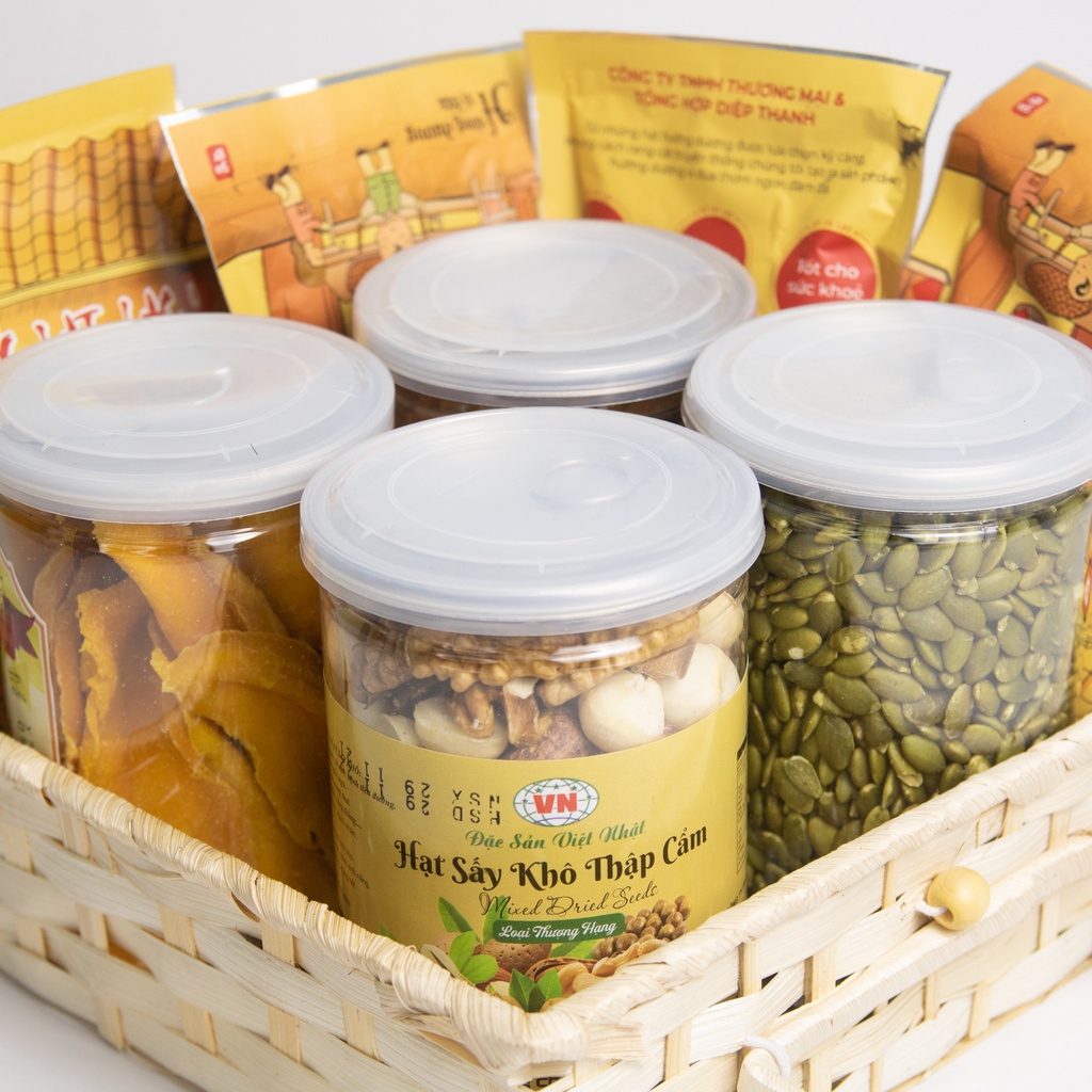Hạt dinh dưỡng mix 7 vị Việt Nhật granola 400g cho người ăn kiêng, giảm cân Layla