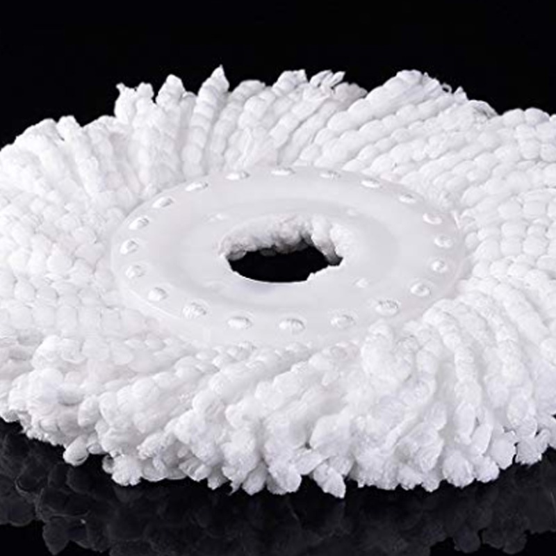 Đầu Thay Thế Cho Cây Lau Nhà 360 Độ Kèm 3 Lõi Thay Thế° Set 3 Đầu Bông Lau Nhà Thay Thế Bằng Sợi Nhỏ Màu Trắng