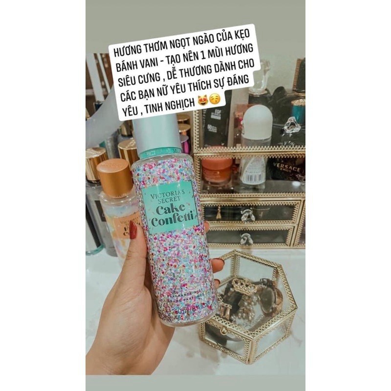 Xịt thơm toàn thân Victoria'sSecretbody mist mẫu mới đủ mùi 4 Mùi Hương Quyến Rũ | Thế Giới Skin Care