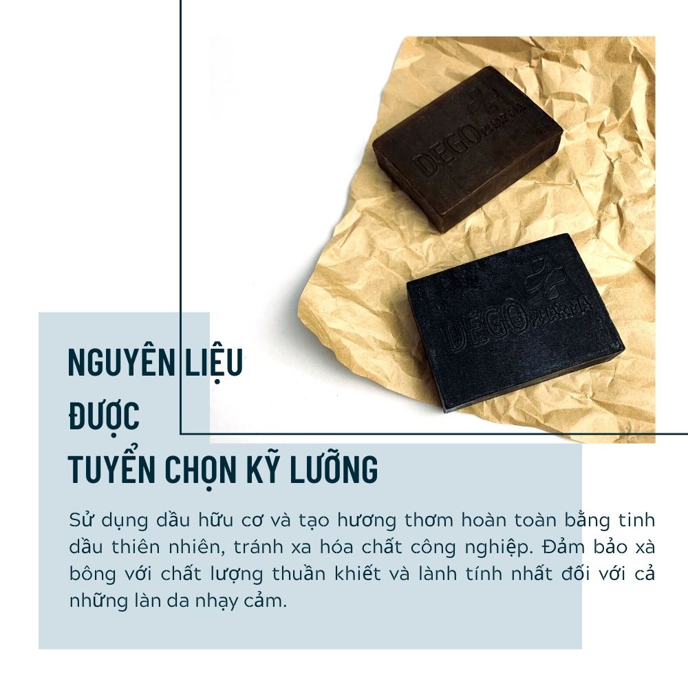 Xà bông thiên nhiên than tre DEGO PHARMA 100G Sáng Da Mờ Thâm