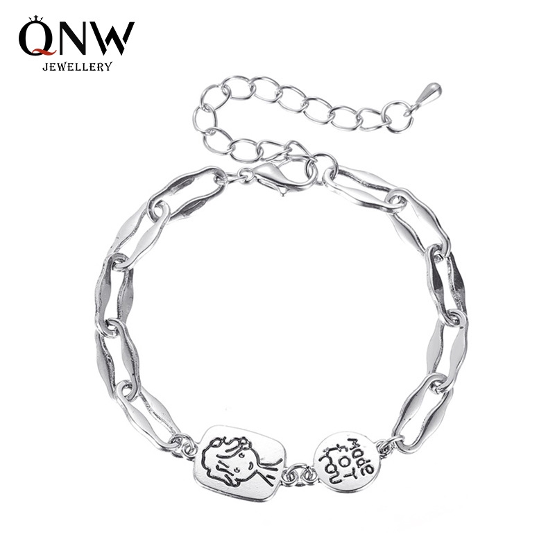 Cute Simple Retro Style Prince Graphic Bracelet