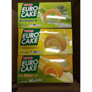 |Bánh Hộp|Bánh Trứng Thái Euro Cake Banana-Melon(Chuối-Dưa Lưới-Lá dứa)