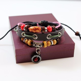 Vòng tay handmade charm hình tròn - PK49