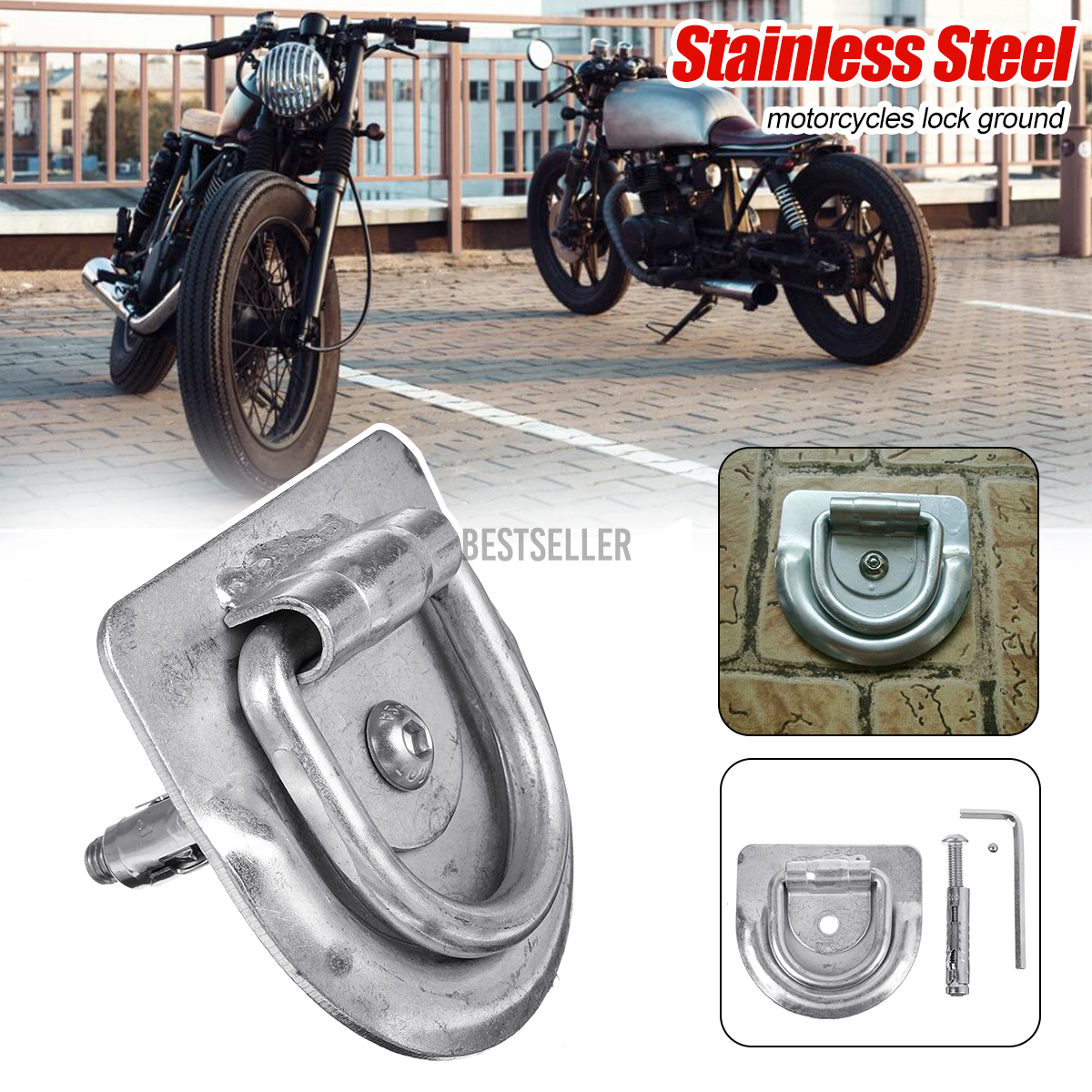 Motorcycles/Bicycles Ground Safety Stainless Steel Motorcycle Parking Bestseller