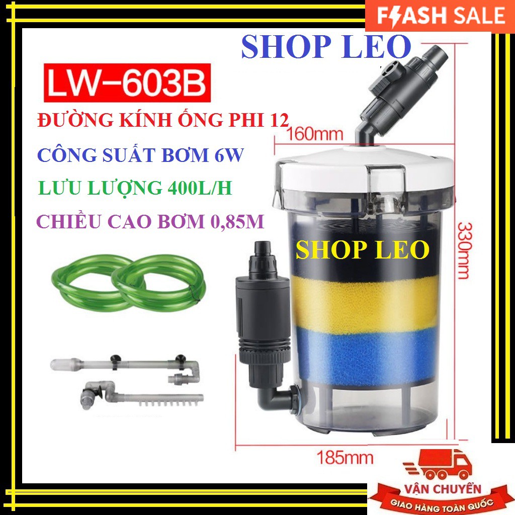 Lọc Sunsun LW 603B (có bơm trong suốt)