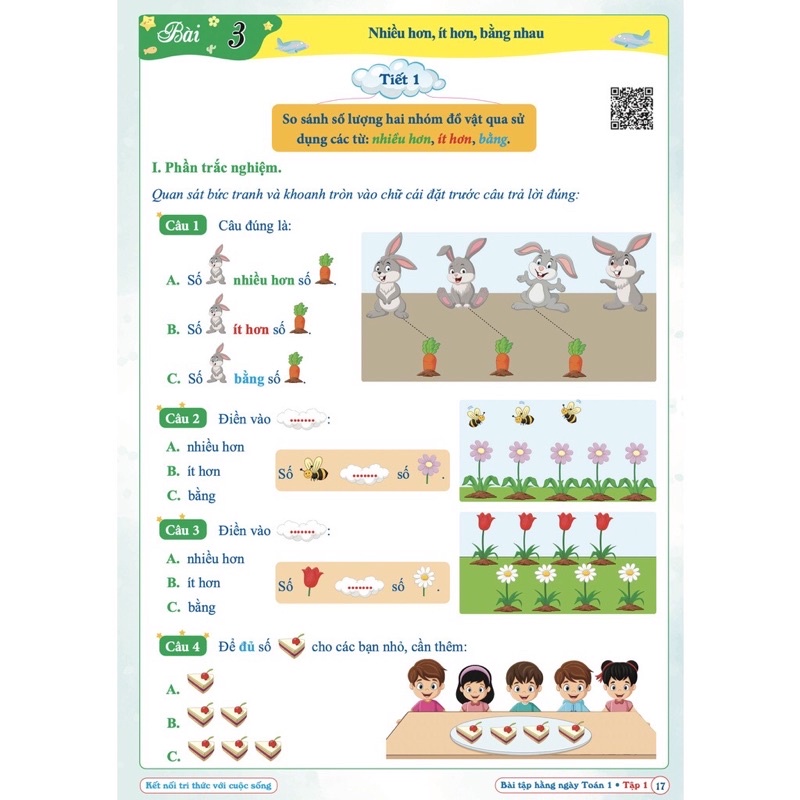 Sách - Bài Tập Hằng Ngày Toán Lớp 1 - Kết Nối Tri Thức Với Cuộc Sống - Tập 1