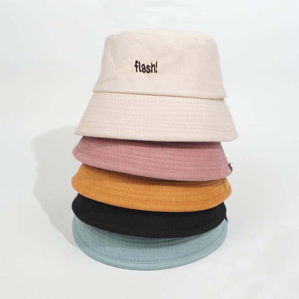 [Mã FAMARAL1 giảm 10K đơn 50K]Mũ bucket trơn Nón tai bèo vành cụp Flash 420 nhiều màu sắc Ulzzang form unisex nam nữ
