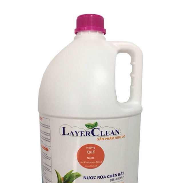 Nước rửa bát hữu cơ Layerclean hương quế