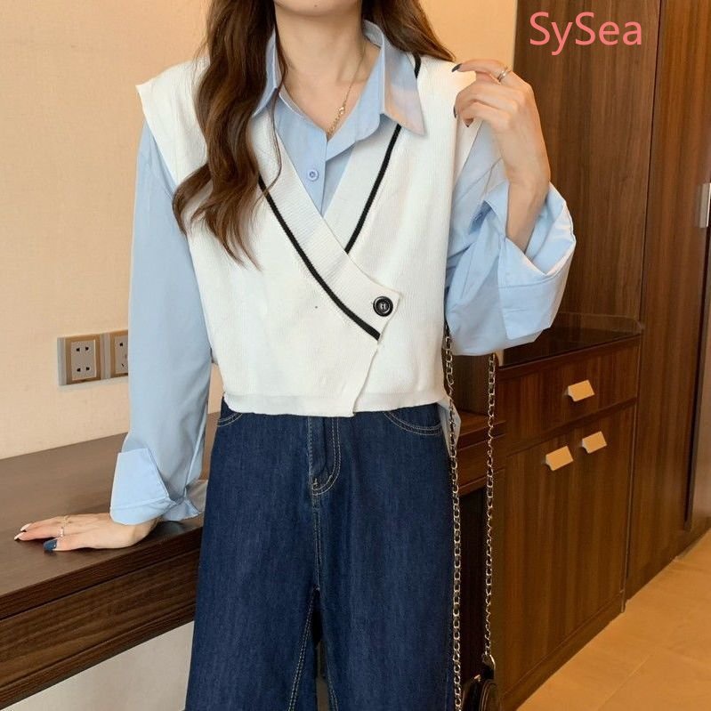 Áo Len Không Tay Phong Cách Retro Hàn Quốc