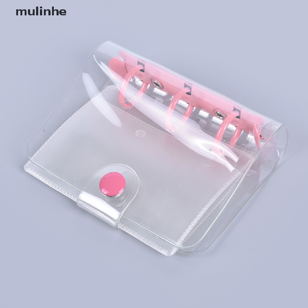 Mulinhe Sổ Tay 3 Vòng Tròn Mini Bằng PVC Trong Suốt Dễ Thương Sáng Tạo Cho Học Sinh vn