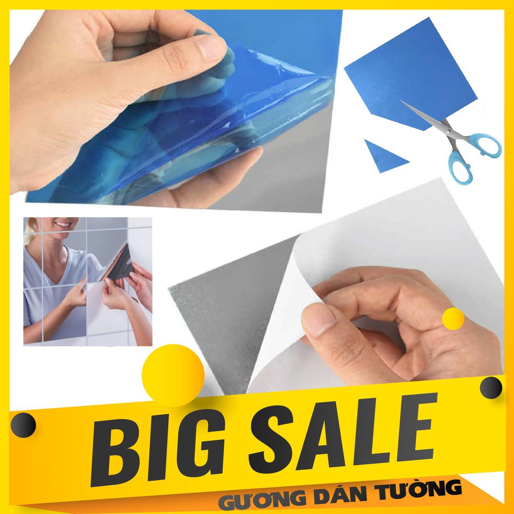 Gương dán tường 30x30cm, Gương Trang Trí Nội Thất siêu tiệ lợi [GIÁ TỐT NHẤT]