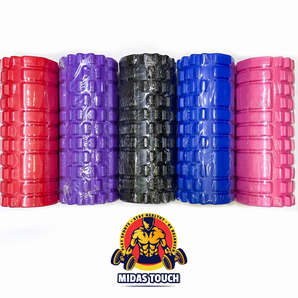 Ống Lăn Con Lăn Massage Hỗ Trợ Tập Yoga Gym Giúp Giãn Cơ 34x14cm - Yoga Foam Roller Chất Liệu Mút EVA Chống Cong Vênh