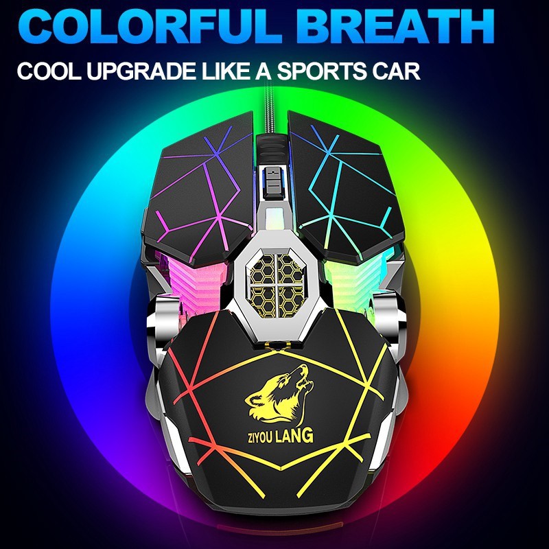 Chuột Gaming Siêu Khủng ADP Esports V8 Kiểu Dáng Siêu Độc Lạ, Led RGB Tự Đổi Màu