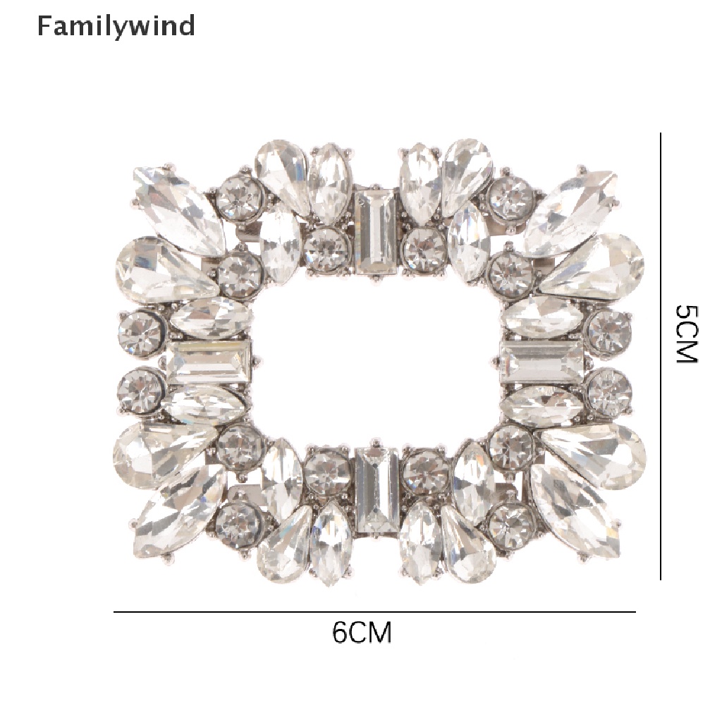 1 Kẹp Kim Loại Đính Đá Trang Trí Giày Cao Gót Cho Nữ