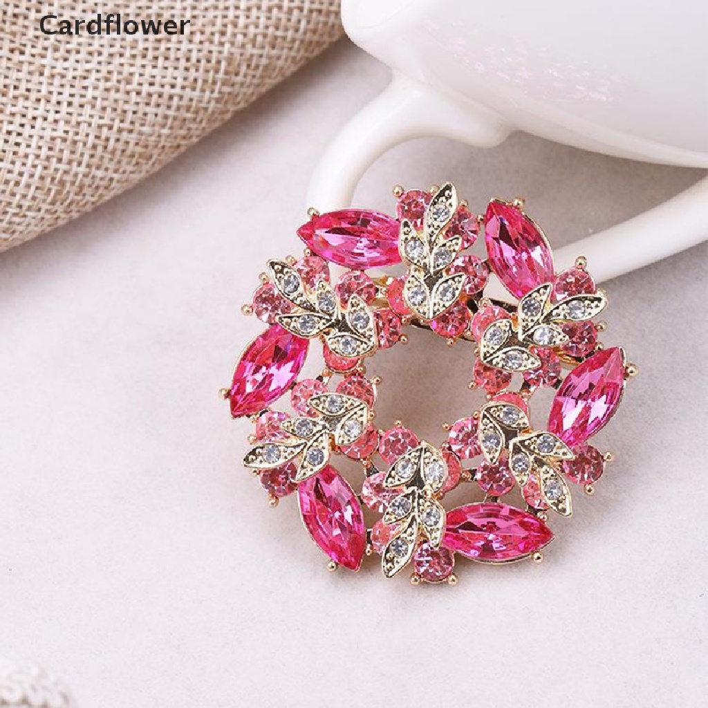Ghim Cài Áo Hình Hoa Đính Đá Thời Trang Cho Nữ