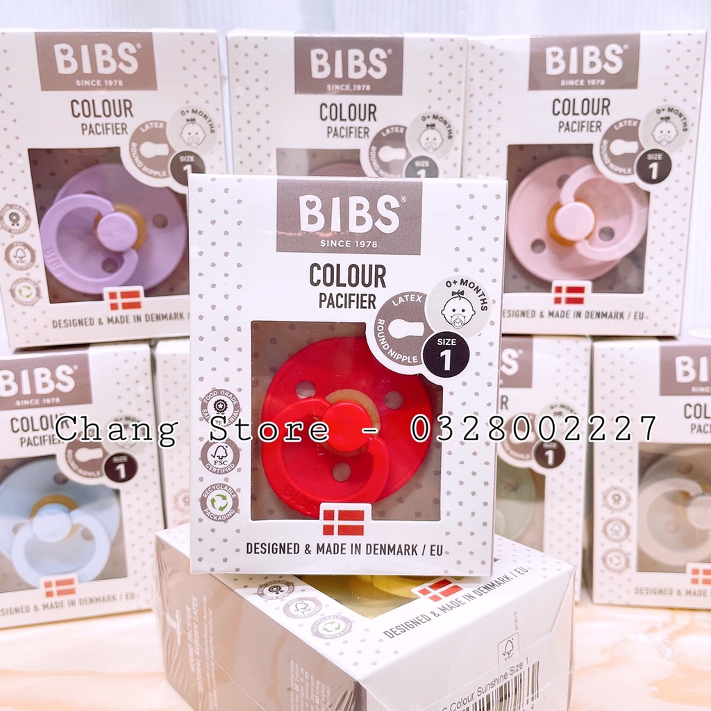 Ty Giả/ Ty Ngậm BIBS Đan Mạch Cao Su Thiên Nhiên