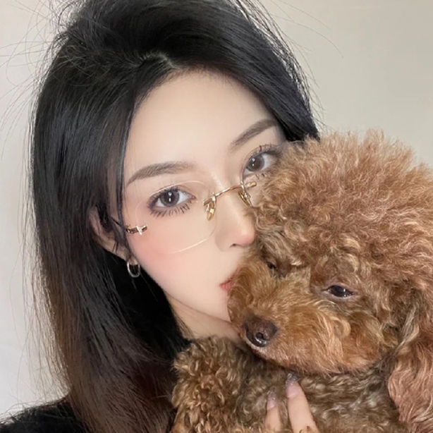 mắt kính cận -100 đến -500/Kính cận unisex /lọc ánh sáng xanh dương không gọng thời trang kèm hộp đựng và khăn lau