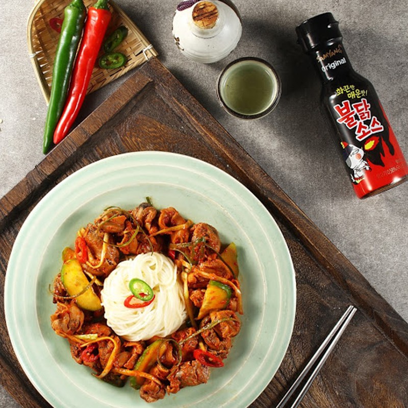 Samyang Gà Trống Nổi Bật Phong Cách Hàn Quốc  mayo 200g buldak raya hari raya, raya, raya