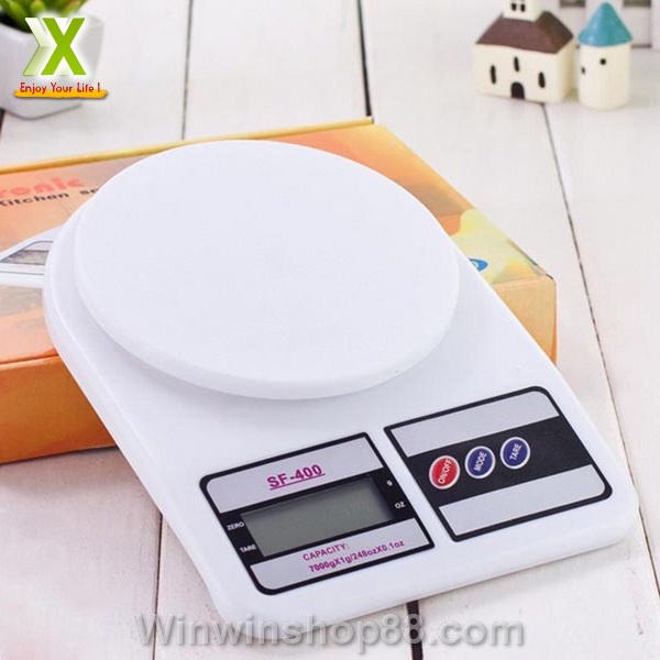 Cân tiểu ly chính xác, Cân đo điện tử 7kg dùng trong nhà bếp + Quà tặng kèm 2 pin