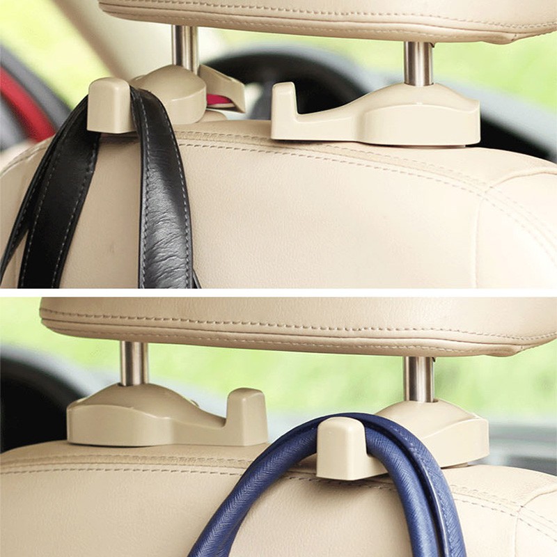 Bộ 2 Móc Treo Đồ Gắn Lưng Ghế Xe Hơi Tiện Dụng