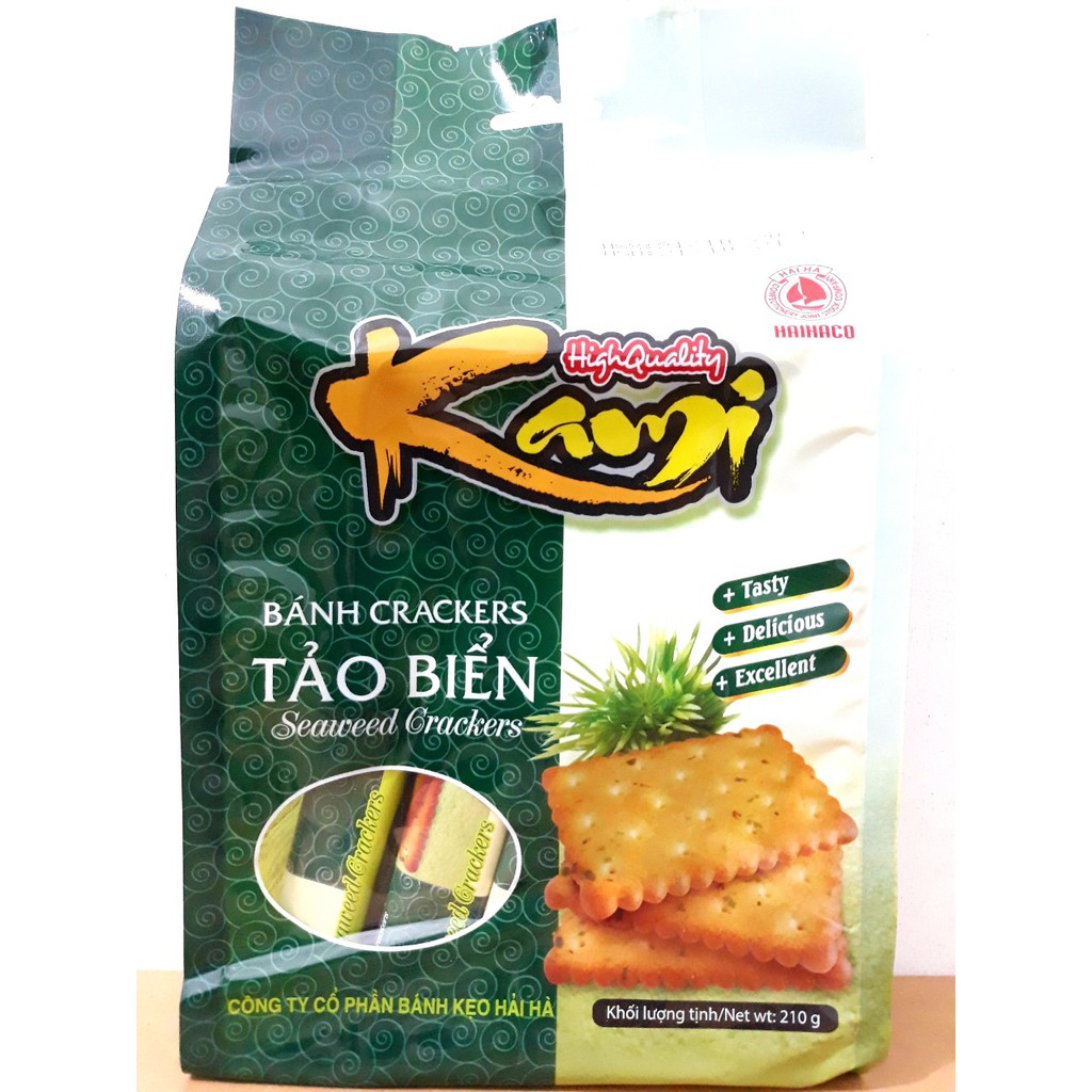 Thùng 12 Túi x 210g Bánh Tảo Biển Kami Hải Hà