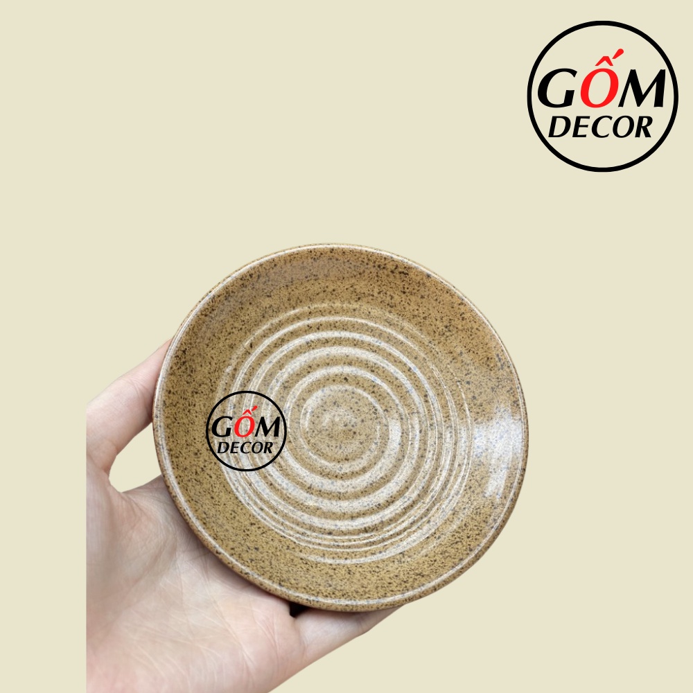 Tách cafe, ly cà phê nóng giả vuốt kèm đĩa - Bát Tràng cao cấp