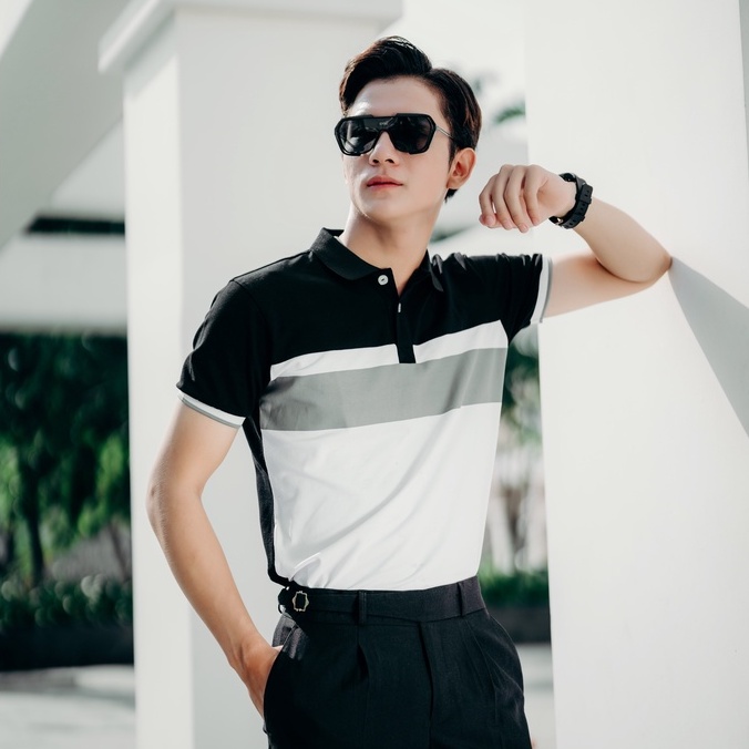 Áo Polo nam cổ trụ, thun nam tay ngắn AREMI, from chuẩn, thiết kế phong cách sang trọng APL0061