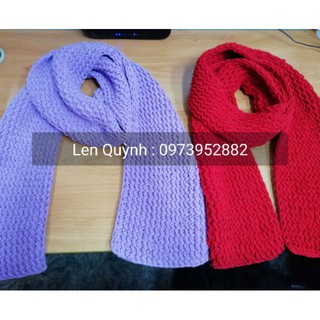 Khăn len đan kiểu zích zắc - Khăn len handmade