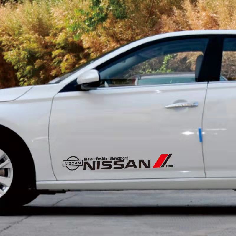 1 Cặp Sticker Dán Thân Xe Hơi Trang Trí Cho Nissan Navara Terra Urvan Almera Jlmera Juke Safari Xtrail Sylphy GTR Altima
