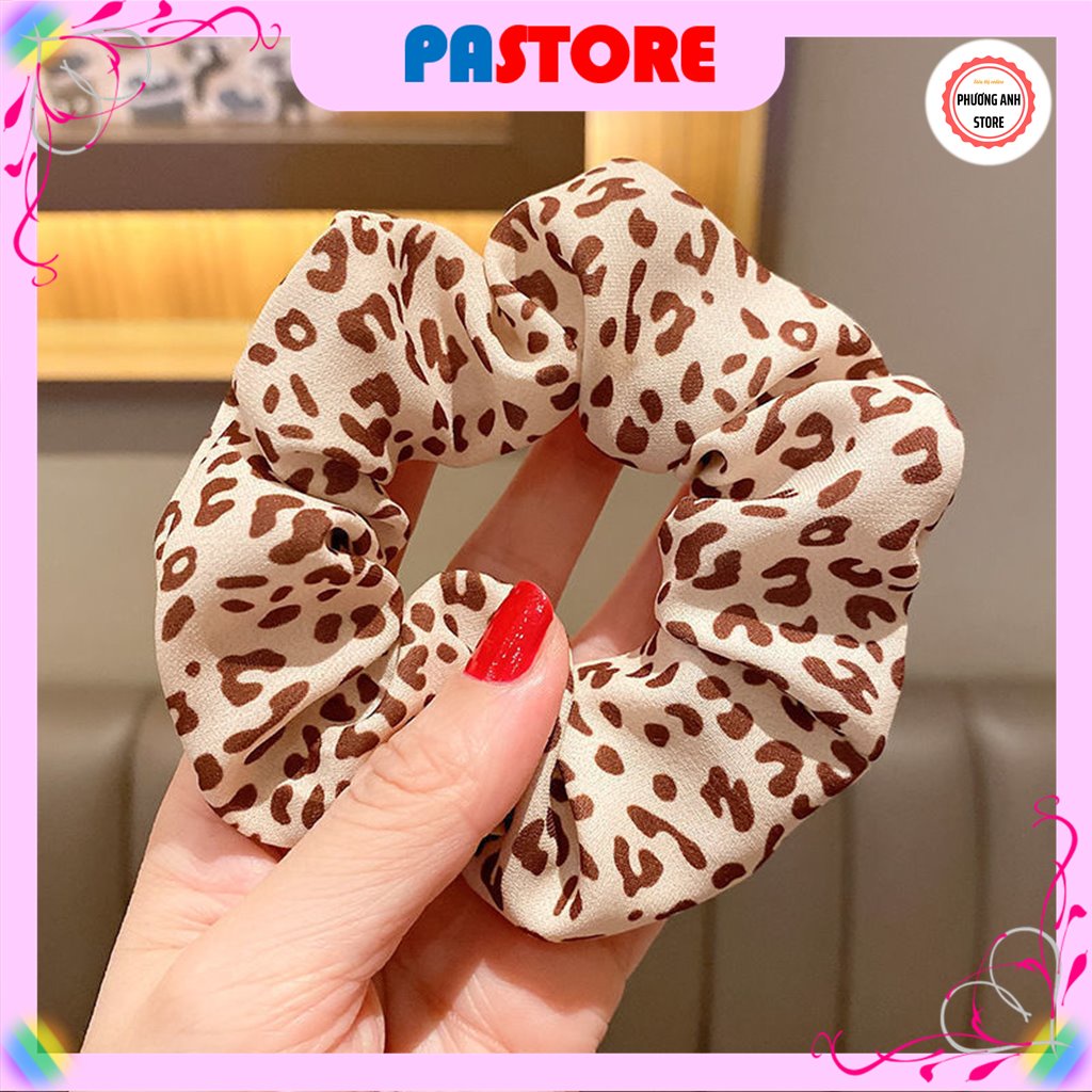 Cột Tóc Vải Scrunchies Vintage Hàn Quốc Dễ Thương Dành Cho Nữ PASTORE