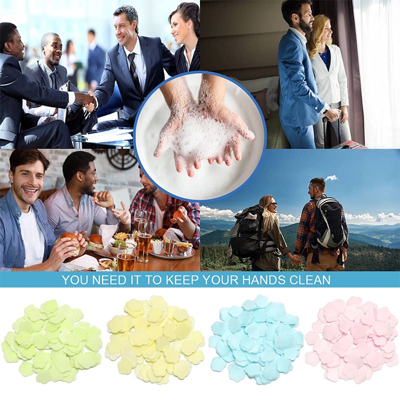 Xà Phòng Giấy Dùng Một Lần Hỗn Hợp Thiết Kế Nhỏ Gọn Tiện Dụng